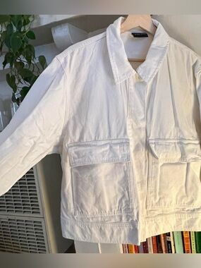 Boxy White/Cream Jean Jacket
